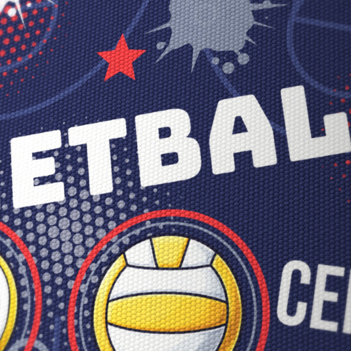 Navy Netball Star II lampshade - 20cm x 18.5cm Ceiling - photo 6