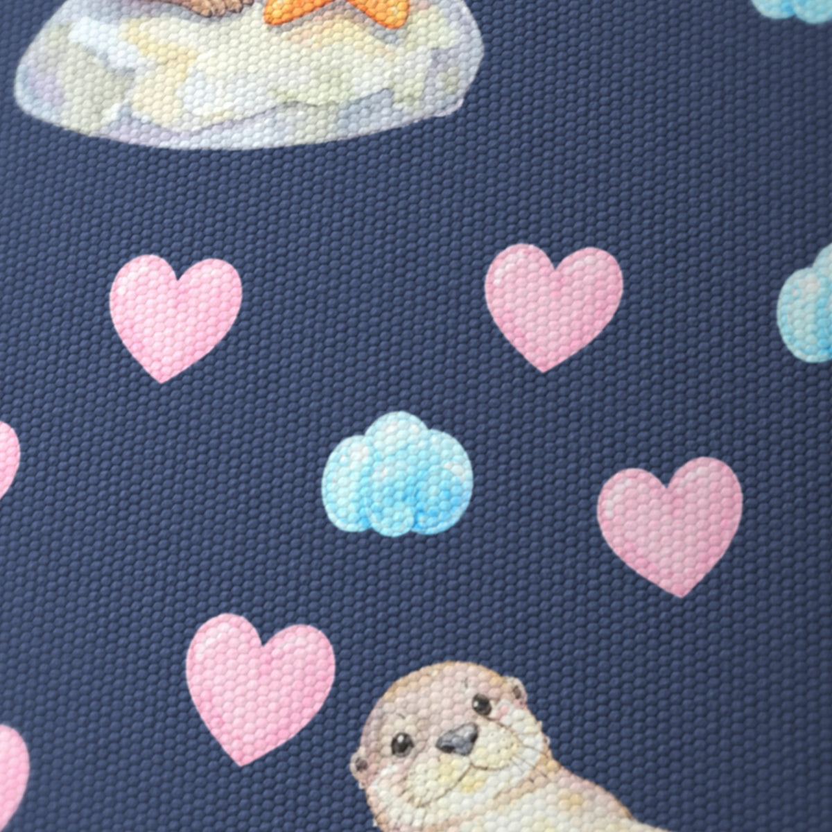 Navy Otter Friends II lampshade - 20cm x 18.5cm Ceiling - photo 6