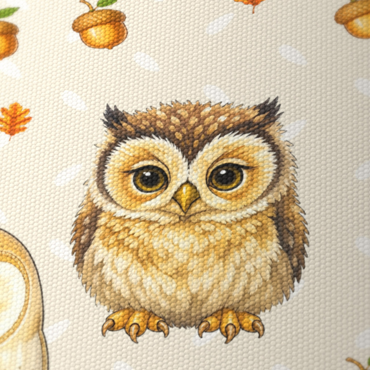 Cream Night Owls II lampshade - 20cm x 18.5cm Ceiling - photo 6