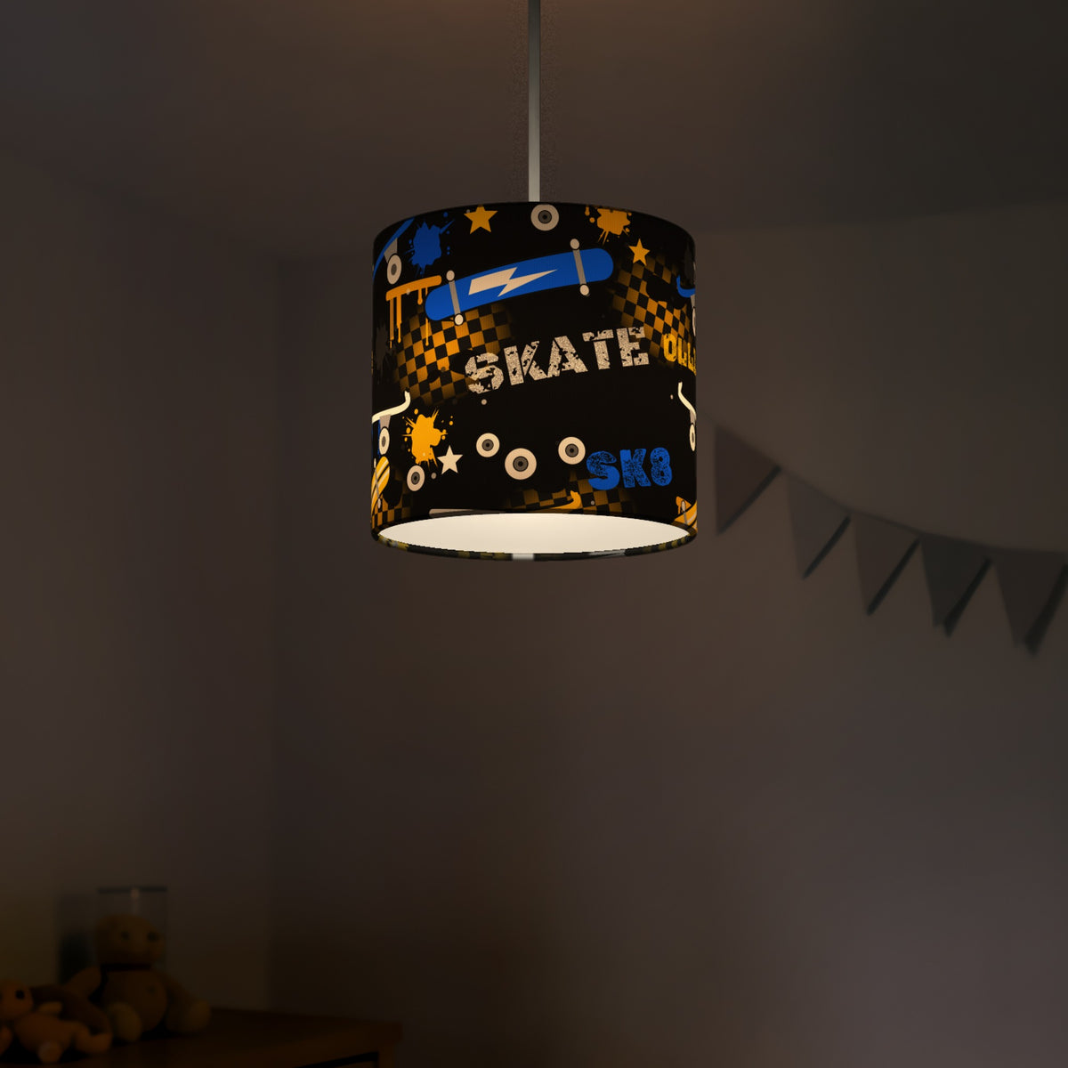 Black Skate Park II lampshade - 20cm x 18.5cm Ceiling - photo 5