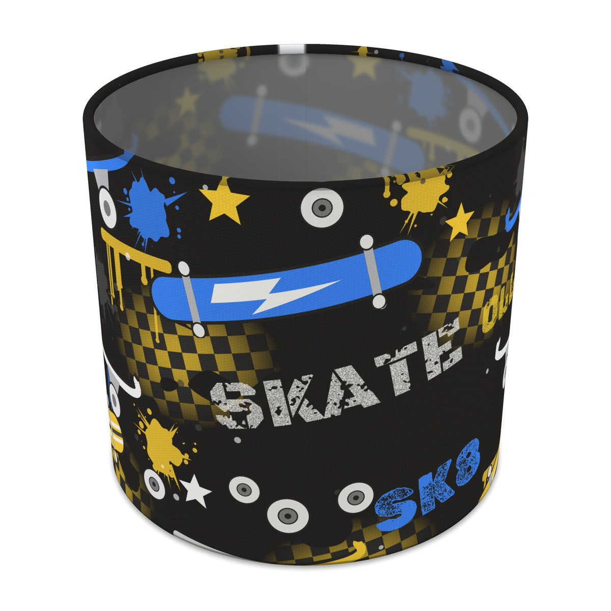 Black Skate Park II lampshade - 20cm x 18.5cm Table