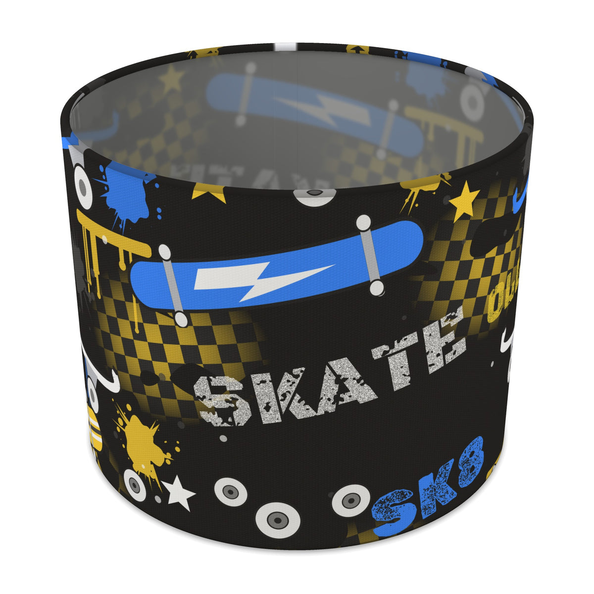 Black Skate Park II lampshade - 25cm x 20cm Table
