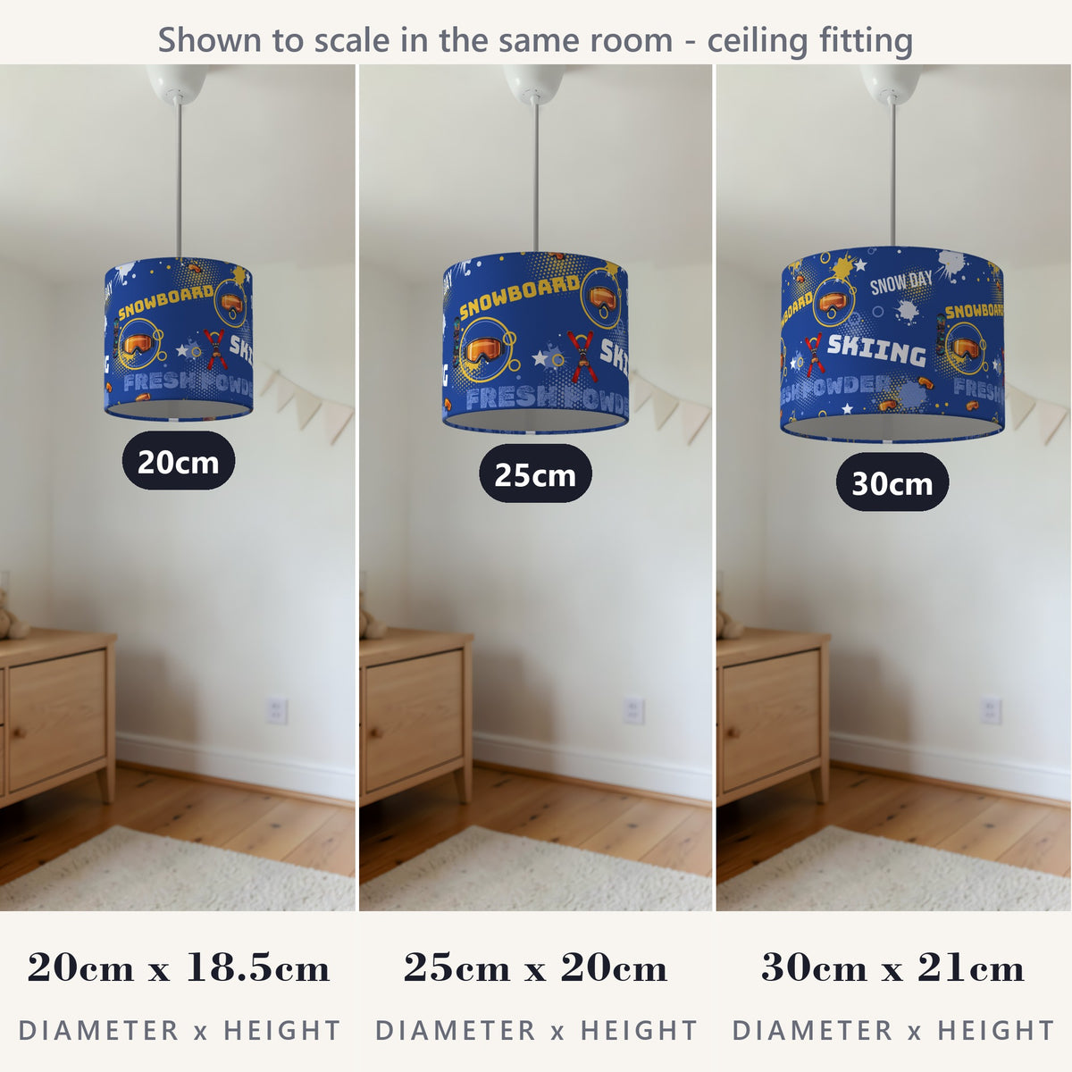 Royal Snow Day II lampshade - 20cm x 18.5cm Ceiling - photo 4