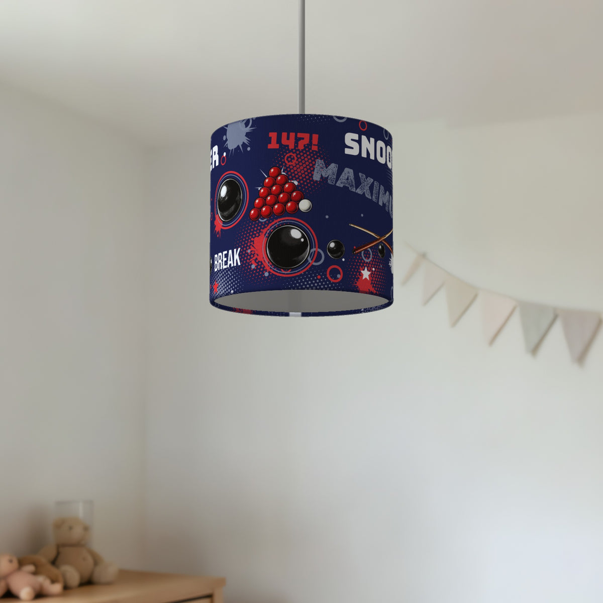 Navy Snooker Break II lampshade - 20cm x 18.5cm Ceiling - photo 2