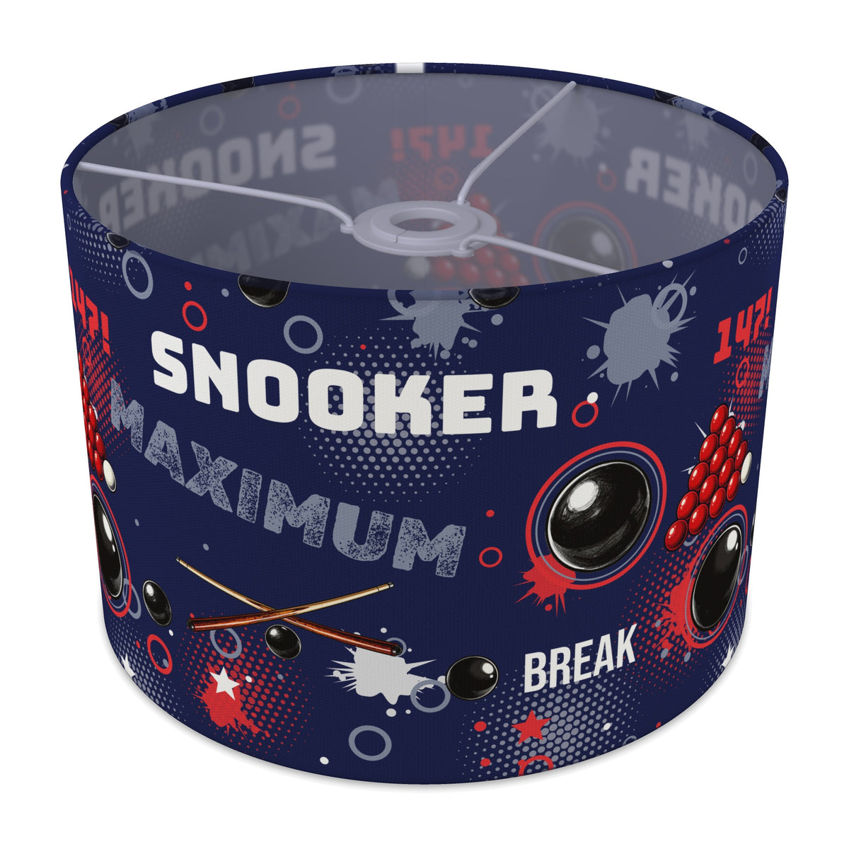 Navy Snooker Break II lampshade - 30cm x 21cm Ceiling