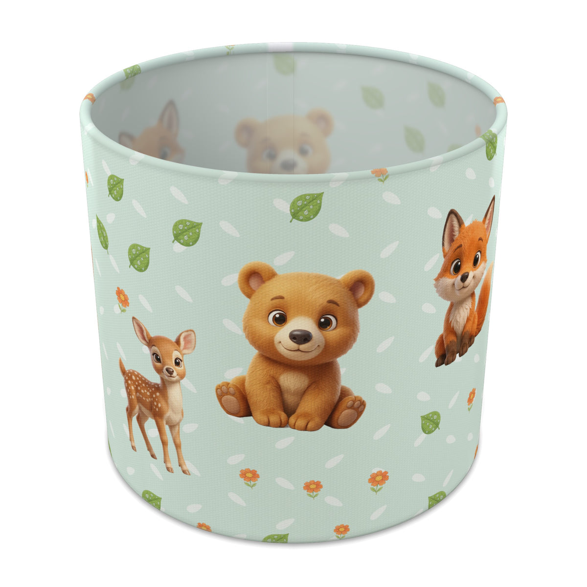 Mint Baby Woodland Friends II lampshade - 20cm x 18.5cm Table