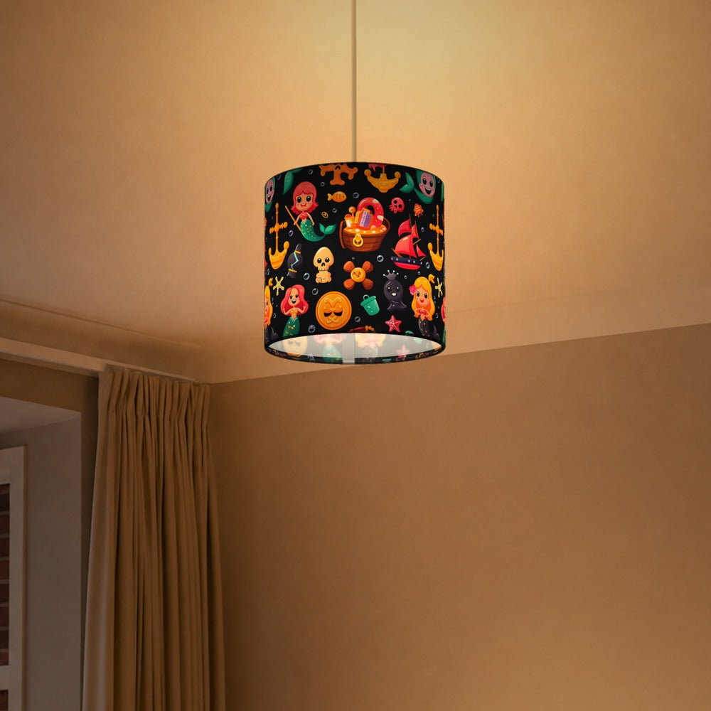 Mermaids and Treasure lampshade