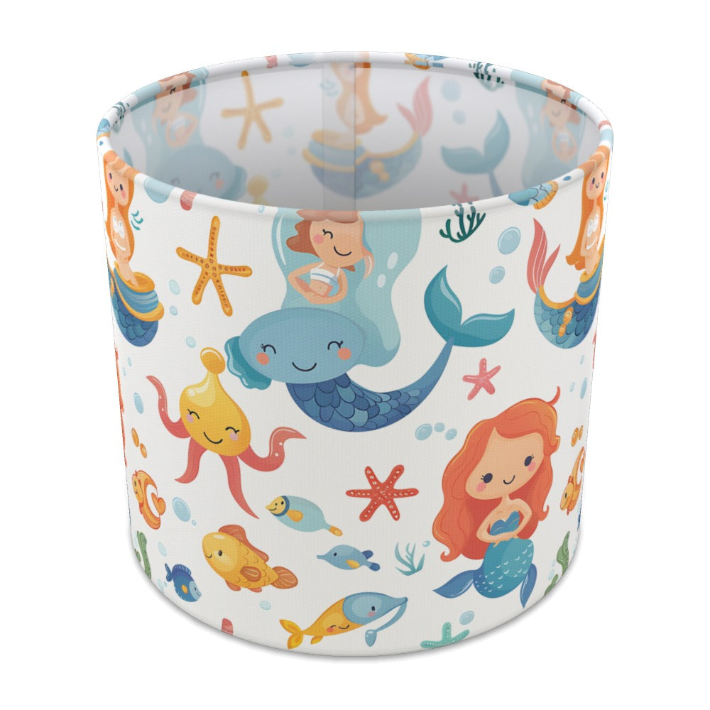Mermaids and Whales lampshade - 20cm Table