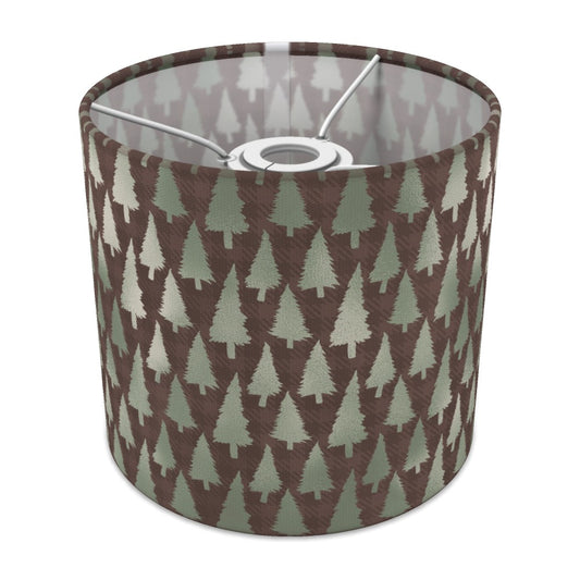 Festive Evergreen Christmas Tree Pattern lampshade - 20cm Ceiling