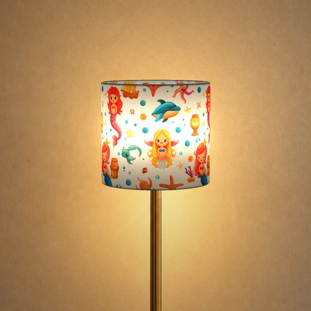 Mermaids Dolphins Starfish lampshade