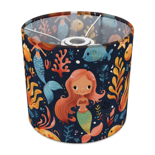 Mermaid with Coral and Fish lampshade - 20cm Ceiling