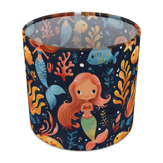 Mermaid with Coral and Fish lampshade - 20cm Table