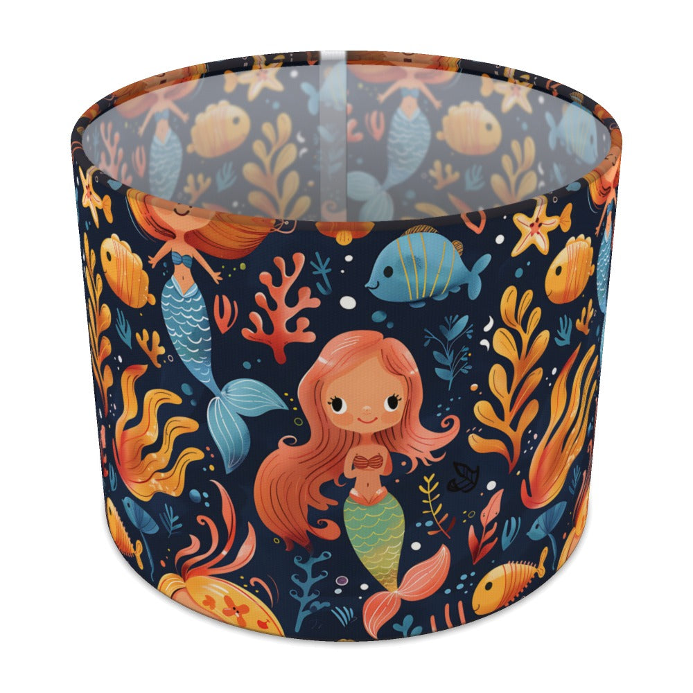 Mermaid with Coral and Fish lampshade - 25cm Table