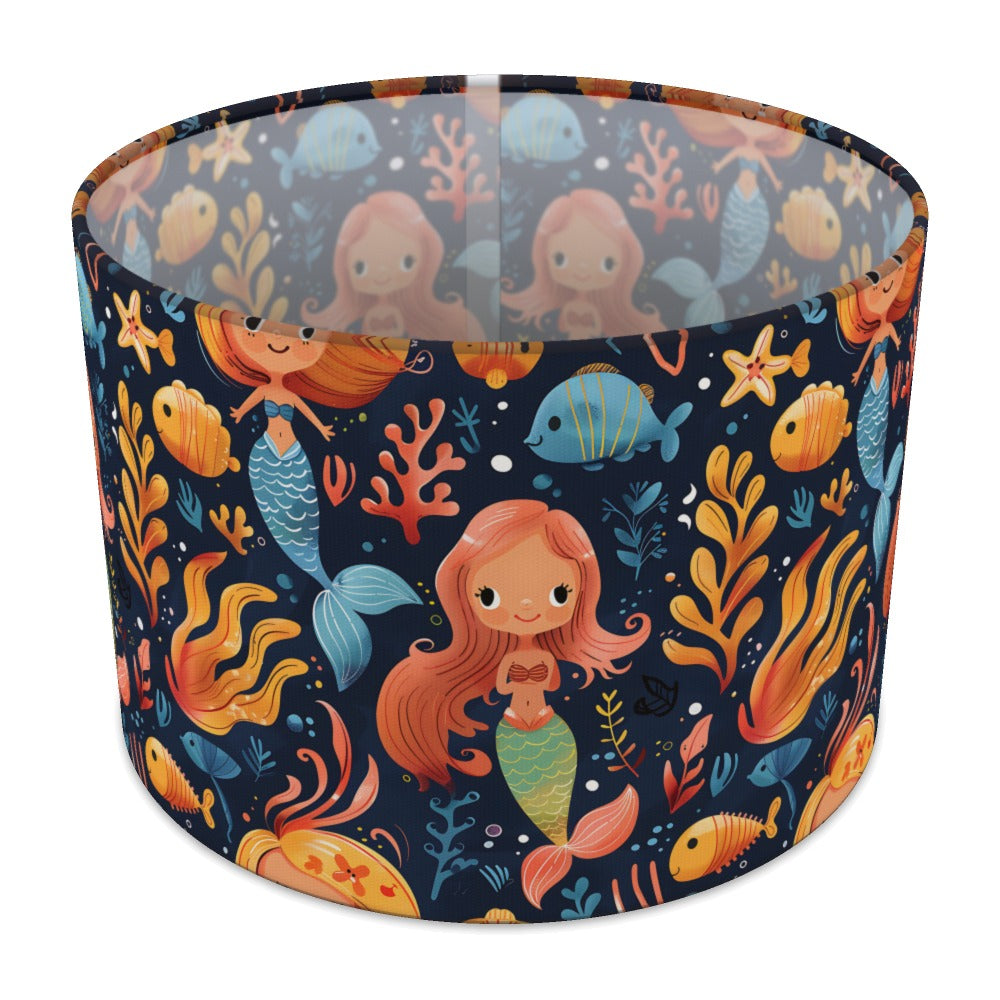 Mermaid with Coral and Fish lampshade - 30cm Table