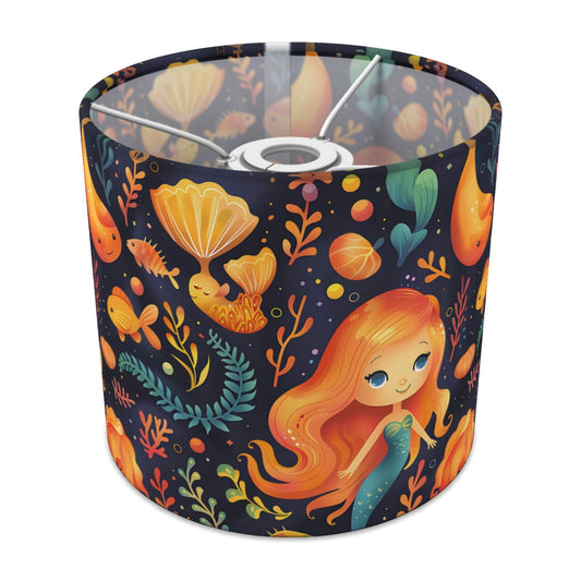 Mermaid with Shells and Fish lampshade - 20cm Ceiling
