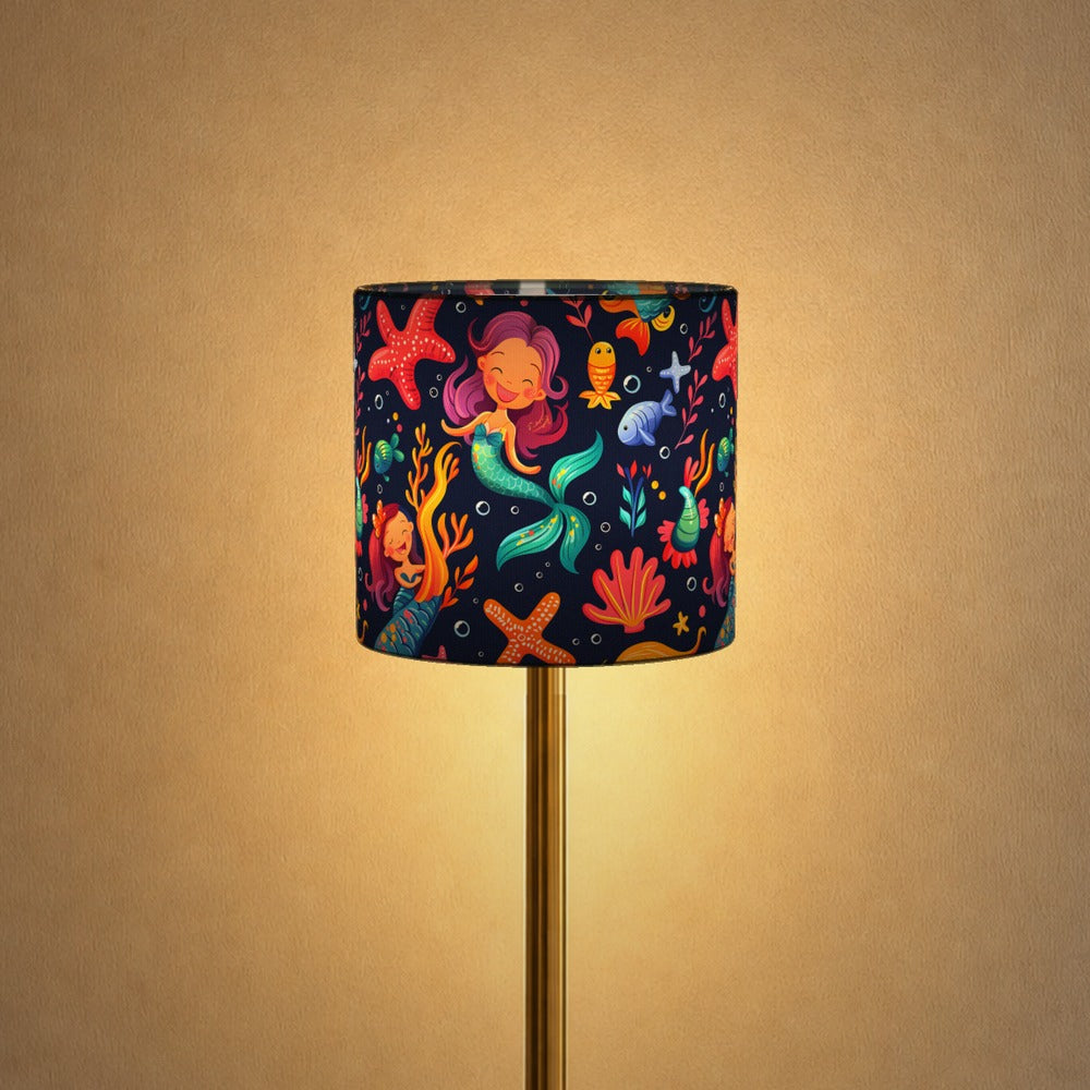 Mermaids and Starfish lampshade