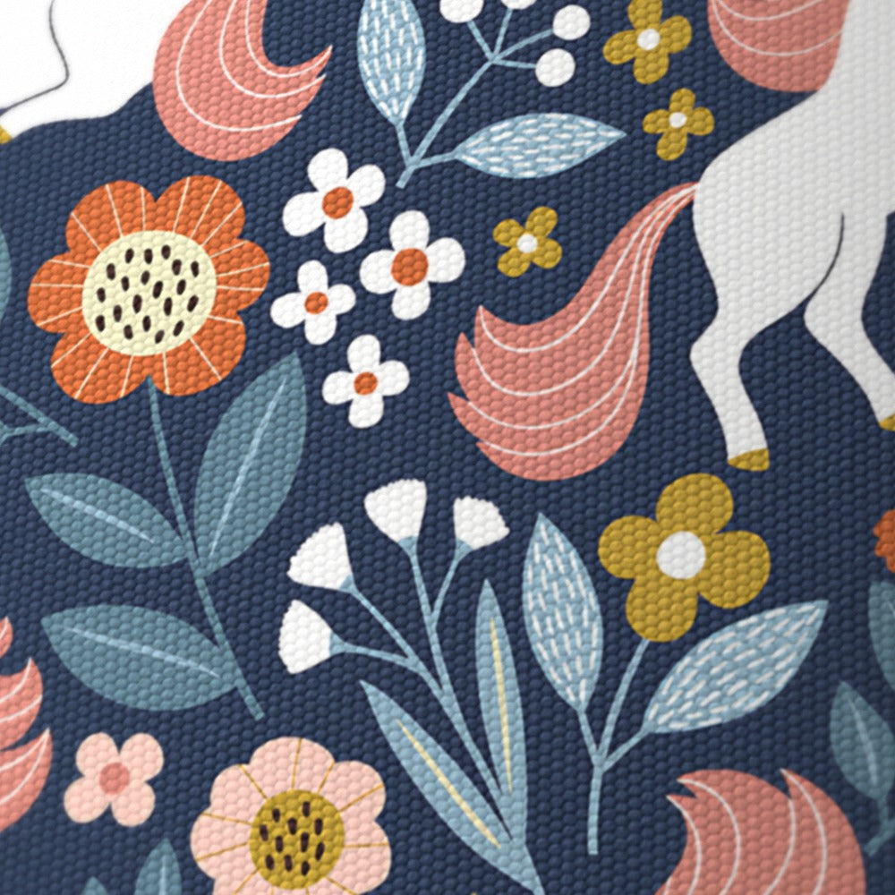 Enchanting Unicorn Floral Pattern lampshade