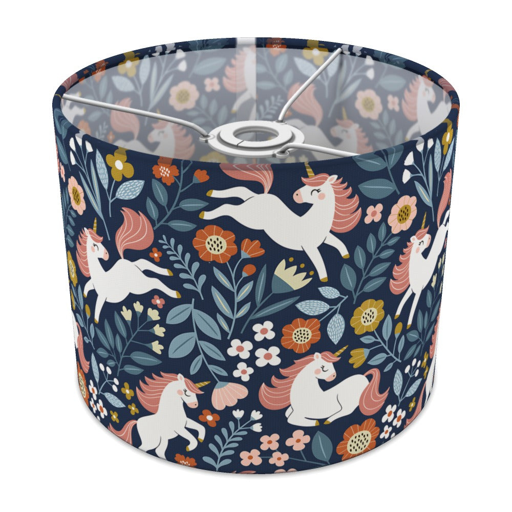 Enchanting Unicorn Floral Pattern lampshade - 25cm Ceiling