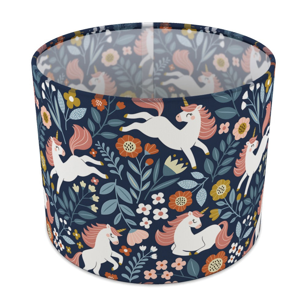 Enchanting Unicorn Floral Pattern lampshade - 25cm Table