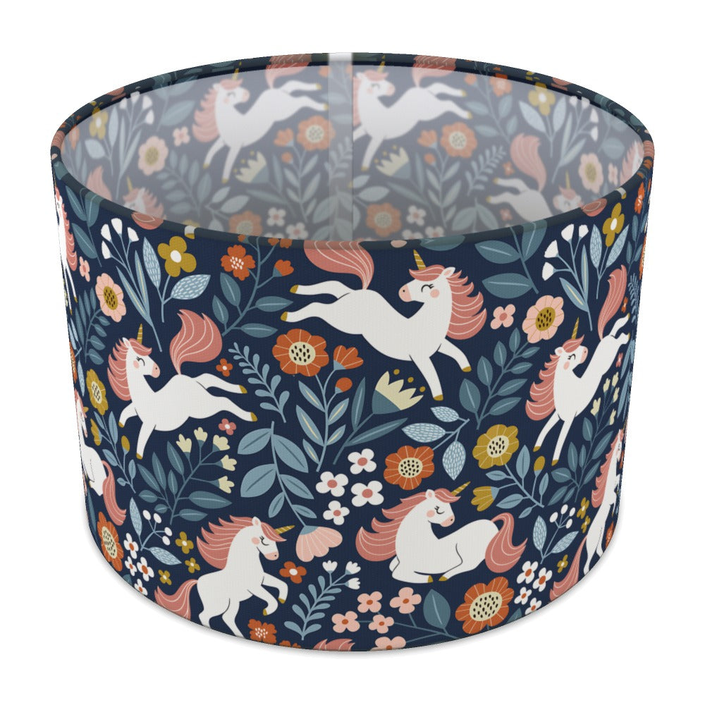 Enchanting Unicorn Floral Pattern lampshade - 30cm Table