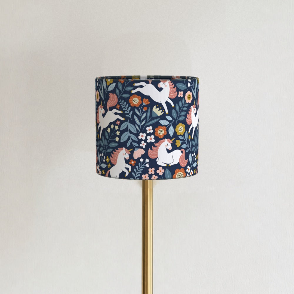 Enchanting Unicorn Floral Pattern lampshade