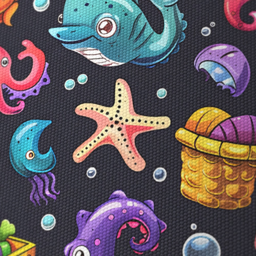 Shark Octopus Treasure Chest lampshade