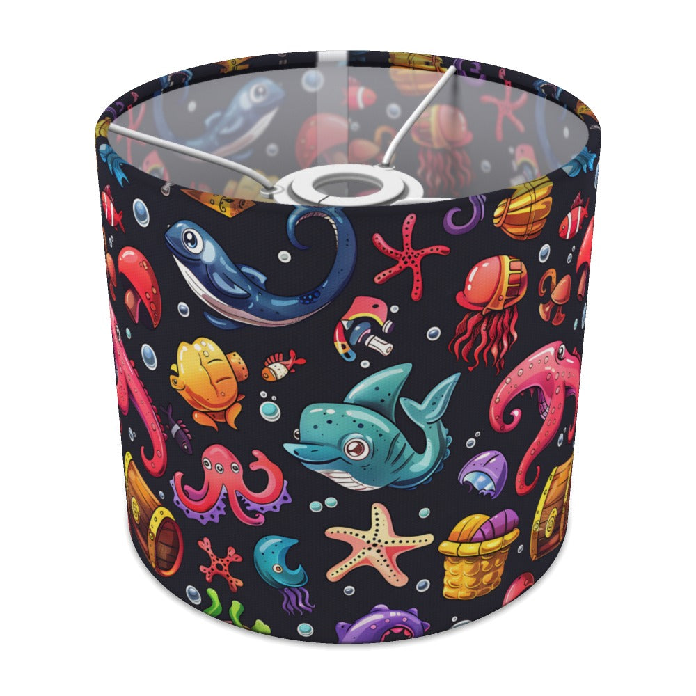 Shark Octopus Treasure Chest lampshade - 20cm Ceiling