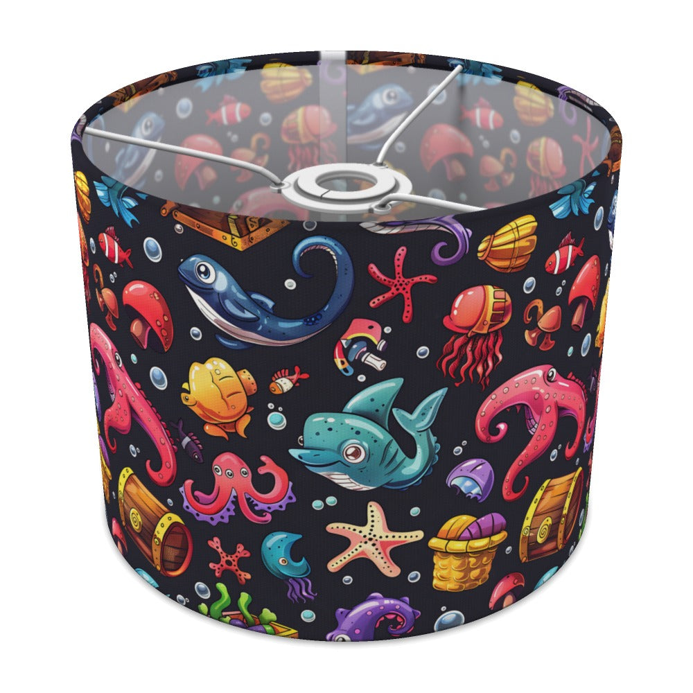 Shark Octopus Treasure Chest lampshade - 25cm Ceiling