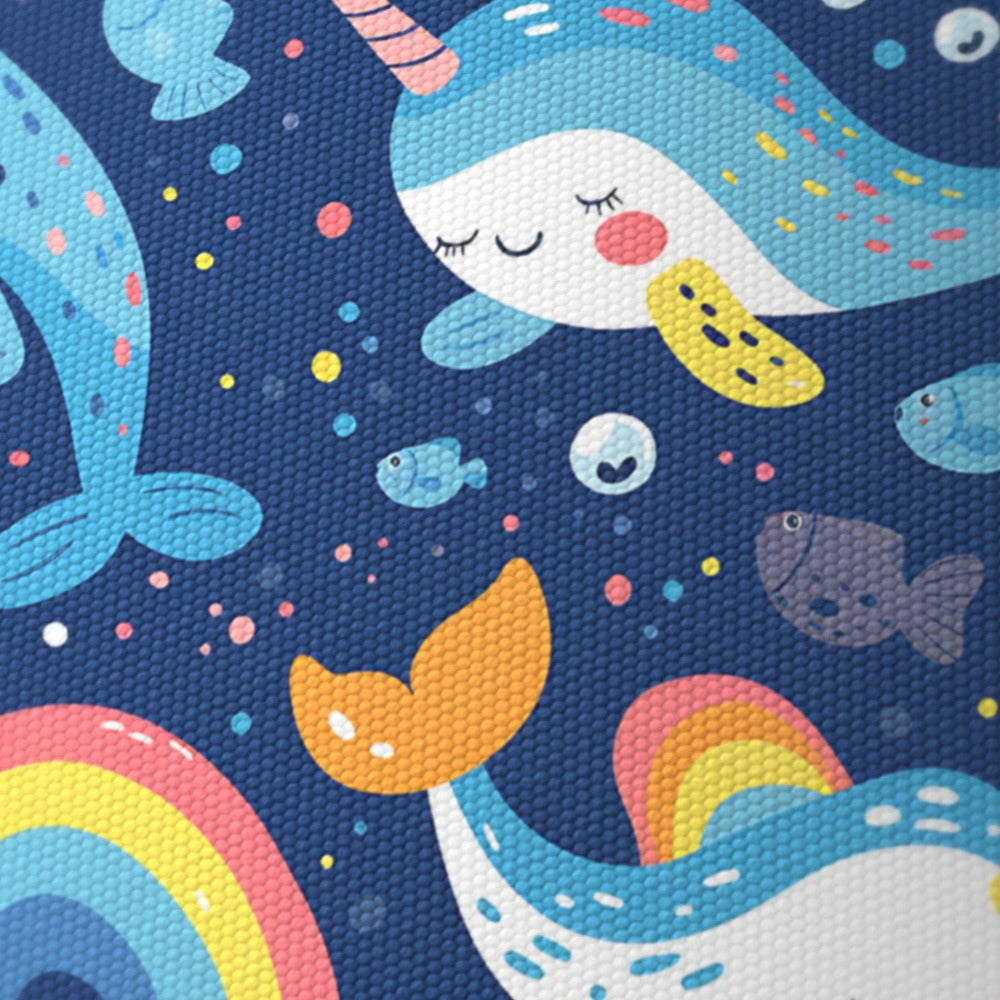 Narwhals Rainbows Fish lampshade