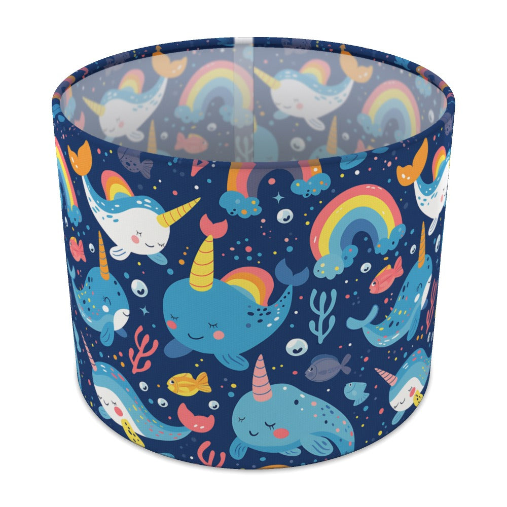 Narwhals Rainbows Fish lampshade - 25cm Table