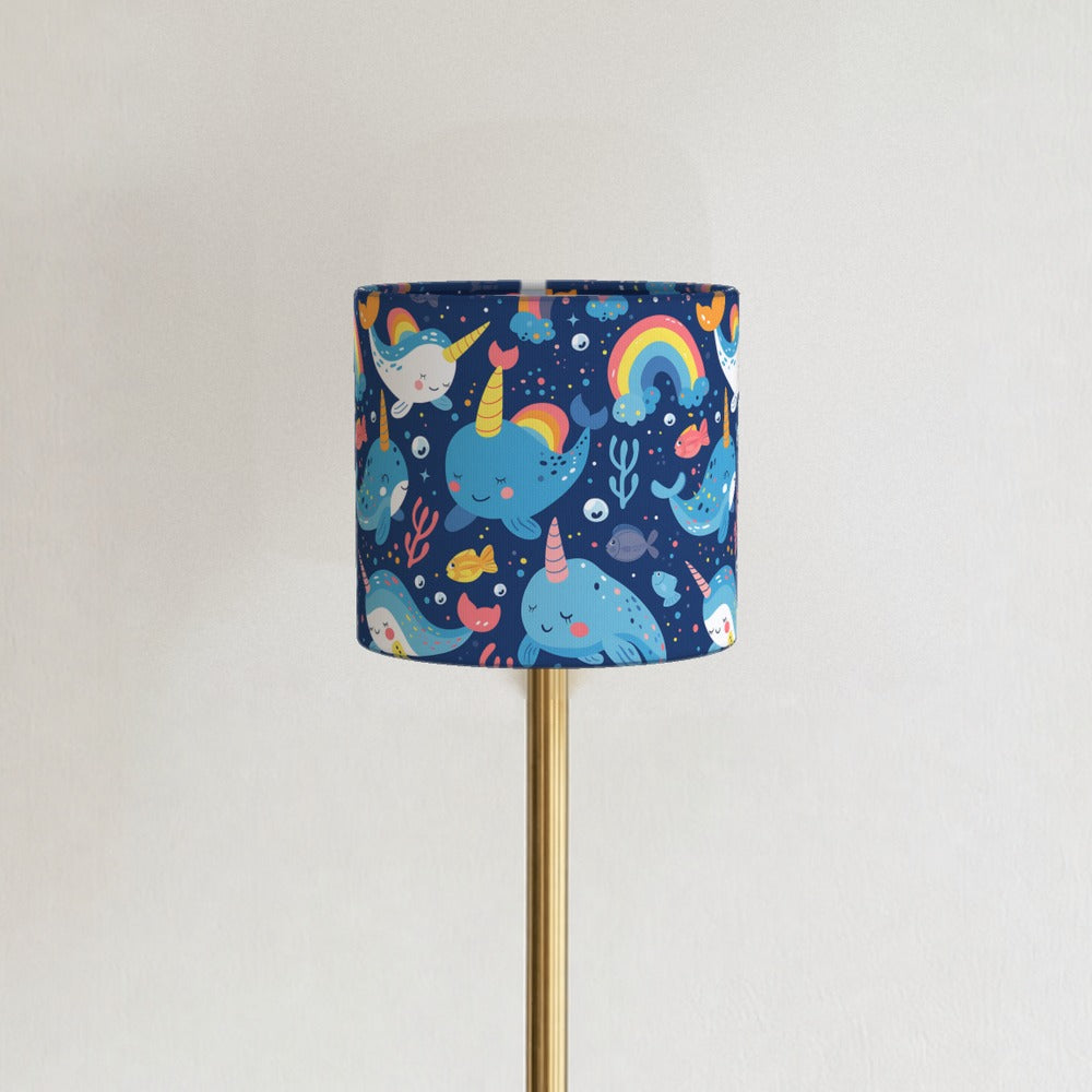 Narwhals Rainbows Fish lampshade