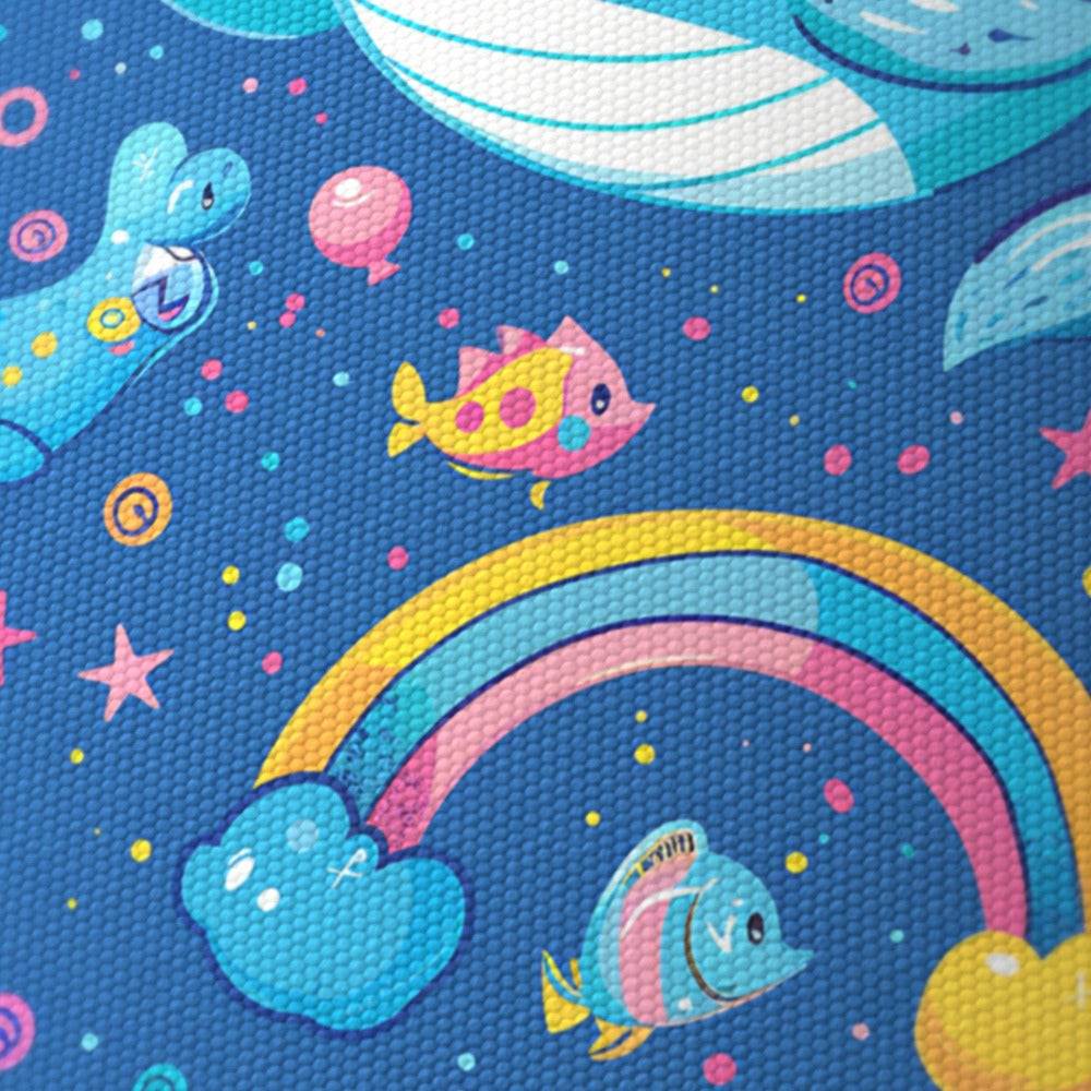 Narwhals and Rainbow Delight lampshade