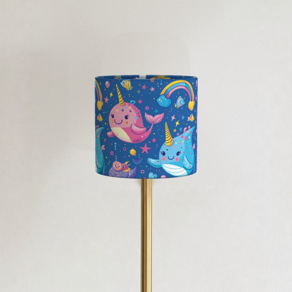 Narwhals and Rainbow Delight lampshade
