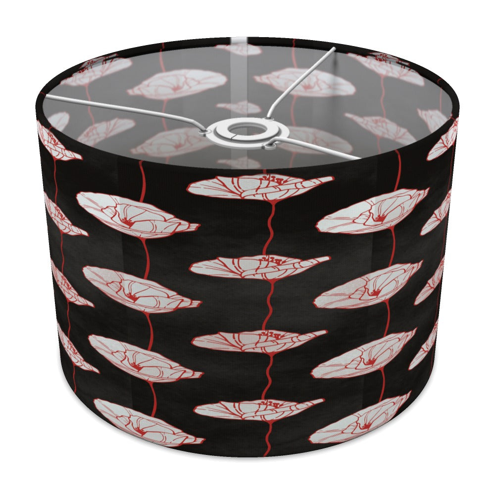 Elegant Poppy Floral lampshade - 30cm Ceiling