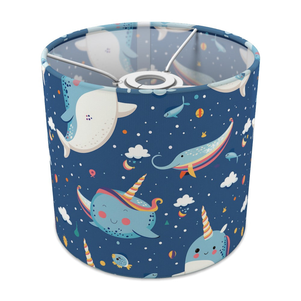 Narwhal Whale Clouds lampshade - 20cm Ceiling
