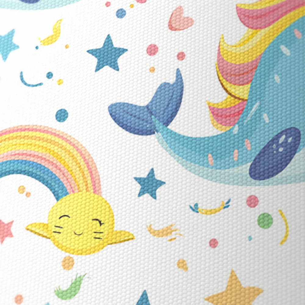 Narwhal Rainbow Stars lampshade