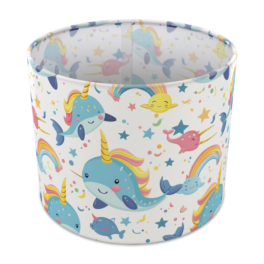 Narwhal Rainbow Stars lampshade - 25cm Table