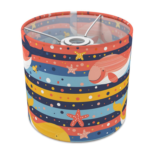Narwhal Starfish Whale lampshade - 20cm Ceiling