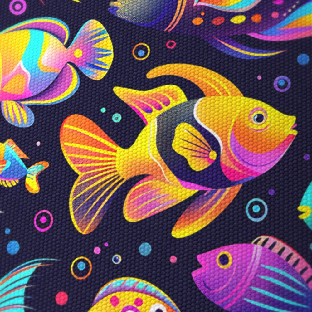 Tropical Fish and Bubbles lampshade