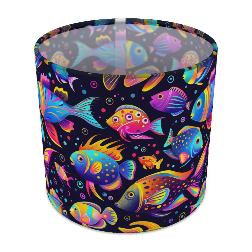 Tropical Fish and Bubbles lampshade - 20cm Table