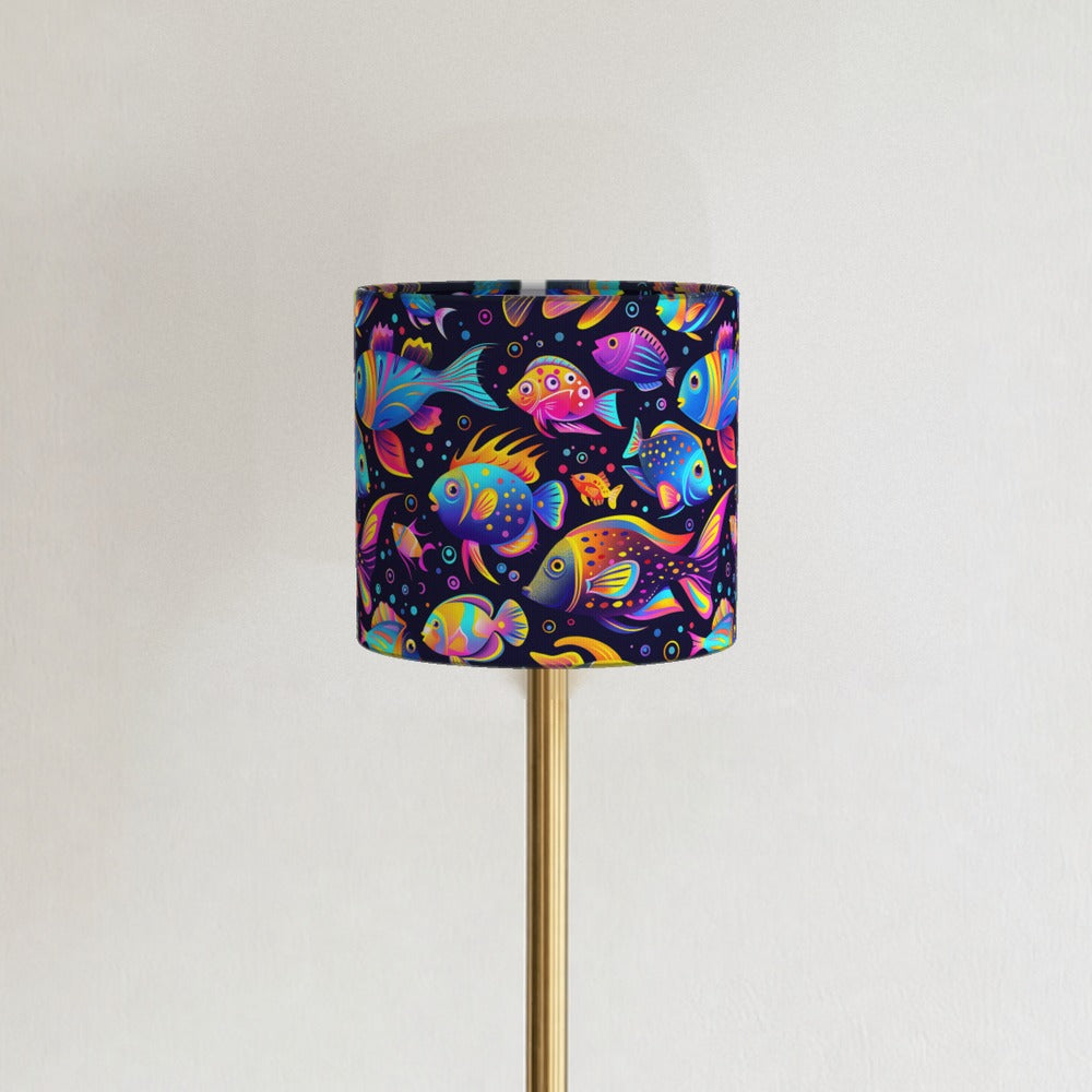 Tropical Fish and Bubbles lampshade