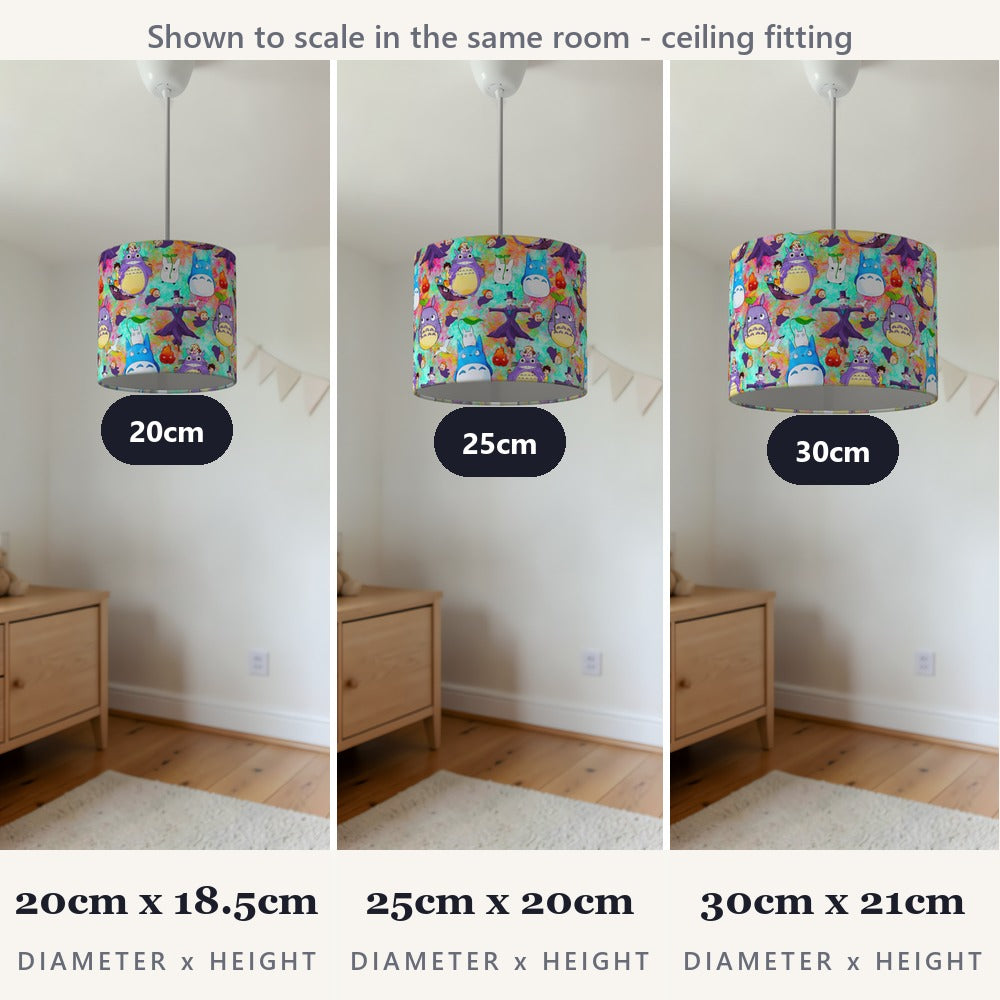 Whimsical Cartoon Fantasy lampshade