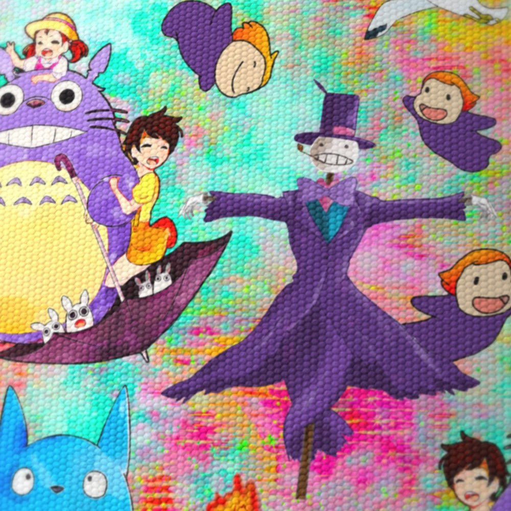 Whimsical Cartoon Fantasy lampshade