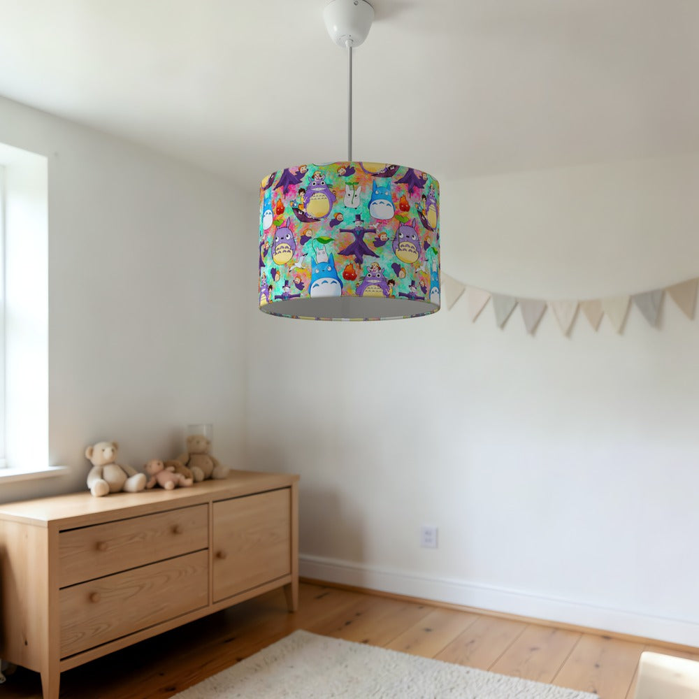 Whimsical Cartoon Fantasy lampshade