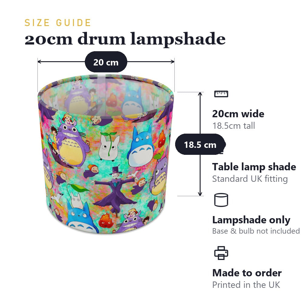 Whimsical Cartoon Fantasy lampshade