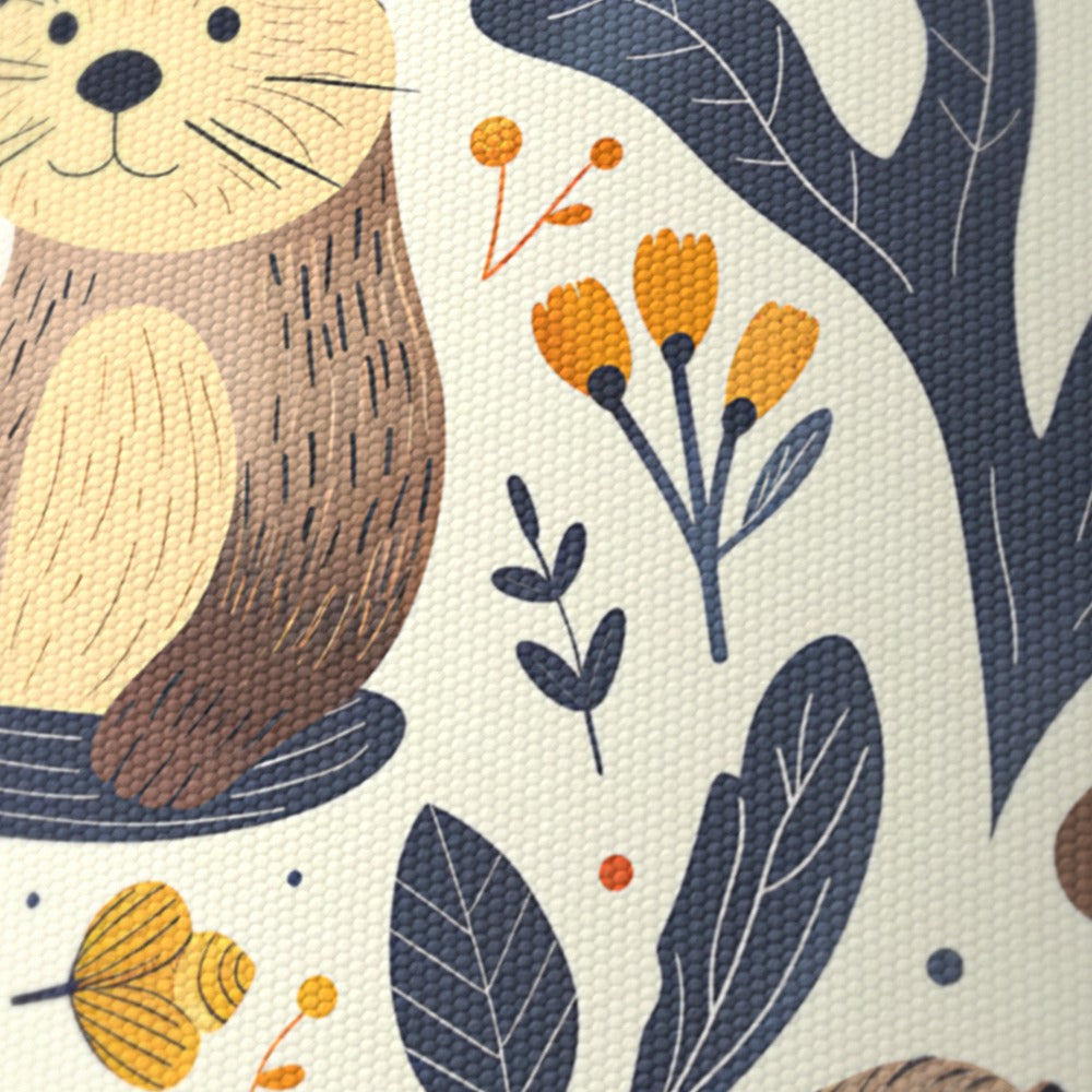 Otters And Seashells E EC lampshade