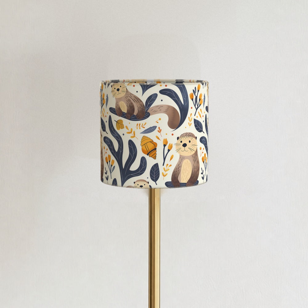 Otters And Seashells E EC lampshade