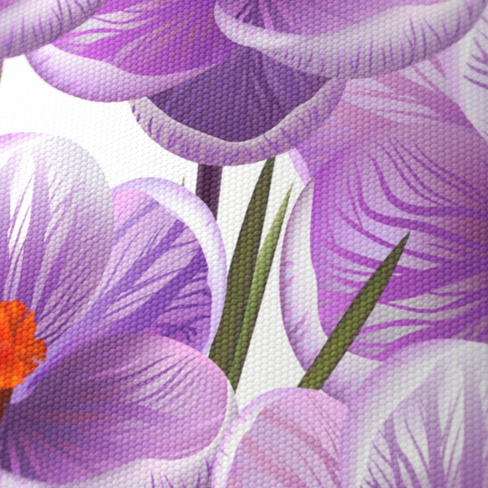 Purple Floral Hibiscus lampshade