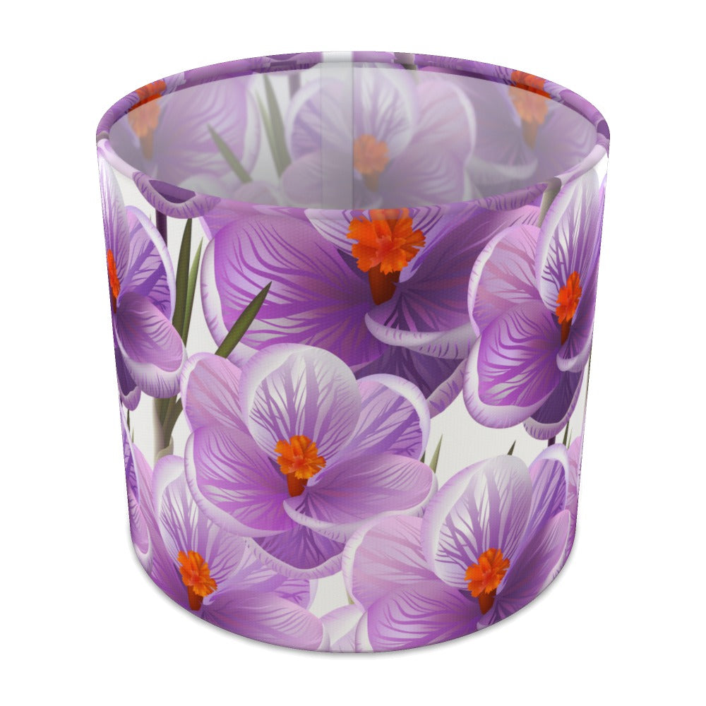 Purple Floral Hibiscus lampshade - 20cm Table