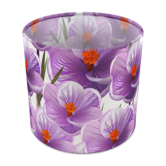 Purple Floral Hibiscus lampshade - 20cm Table